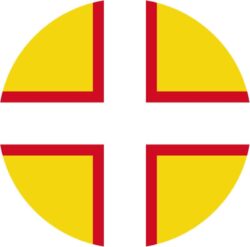 Dorset County Flag - TWO PACK - Car Bumper Laptop Window Decal Sticker