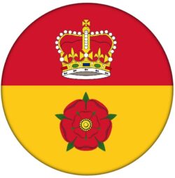 Hampshire County Flag - 59mm Badge/Badges Gift Present Souvenir