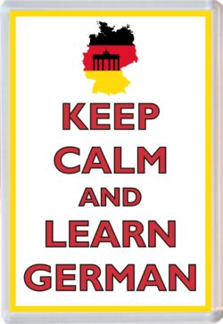 Keep Calm and Learn German - Jumbo Fridge Magnet Souvenir Gift Present