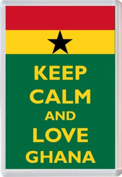 Keep Calm and Love Ghana - Jumbo Fridge Magnet Souvenir Gift Present