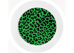 Green Leopard Print - Car Tax Disc Permit Window Holder - Reusable