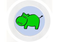 Green Hippo - Car Tax Disc Permit Window Holder - Reusable