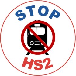 STOP HS2 - TWO PACK - Car Bumper Laptop Window Decal Sticker