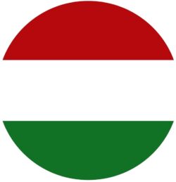 Hungary Flag - TWO PACK - Car Bumper Laptop Window Decal Sticker