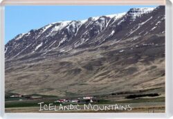 Icelandic Mountains - Iceland - Jumbo Fridge Magnet Souvenir Gift Present 16I1