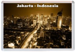 Jakarta - Indonesia - Jumbo Fridge Magnet Souvenir Gift Present 20I1