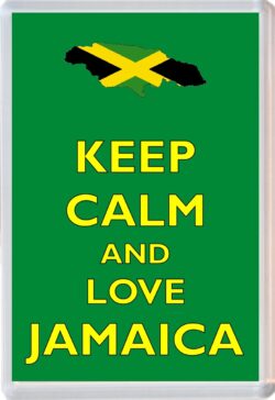 Keep Calm and Love Jamaica - Jumbo Fridge Magnet Souvenir Gift Present