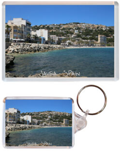 Javea - Spain - Jumbo Fridge Magnet & Double Sided Large Keyring Key Fob Chain Ring Gift Present Souvenir