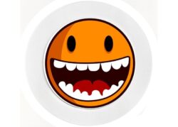 Laughing Face - Car Tax Disc Permit Window Holder - Reusable