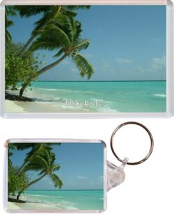 Maldives - Jumbo Fridge Magnet & Double Sided Large Keyring Key Fob Chain Ring Gift Present Souvenir