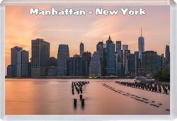 Manhattan - New York - USA - Jumbo Fridge Magnet Souvenir Gift Present 20US7