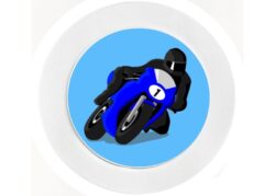 Motorcyle Racing - Car Tax Disc Permit Window Holder - Reusable