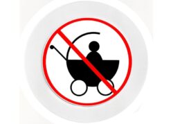 No Babies - Car Tax Disc Permit Window Holder - Reusable