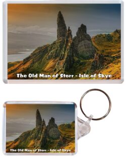 Old Man of Storr - Isle of Skye - Scotland - Jumbo Fridge Magnet & Double Sided Large Keyring Key Fob Chain Ring Gift Present Souvenir