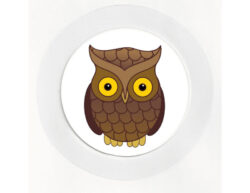 Cute Owl - Car Tax Disc Permit Window Holder - Reusable