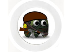 Army Pacman - Car Tax Disc Permit Window Holder - Reusable