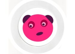 Pink Panda - Car Tax Disc Permit Window Holder - Reusable