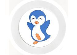 Baby Penguin - Car Tax Disc Permit Window Holder - Reusable