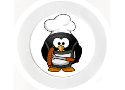 Penguin Chef - Car Tax Disc Permit Window Holder - Reusable