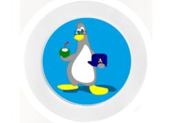 Cool Penguin - Car Tax Disc Permit Window Holder - Reusable
