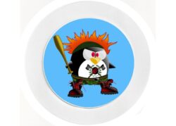 Punk Penguin - Car Tax Disc Permit Window Holder - Reusable