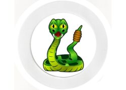 Rattlesnake - Car Tax Disc Permit Window Holder - Reusable