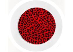 Red Leopard Print - Car Tax Disc Permit Window Holder - Reusable