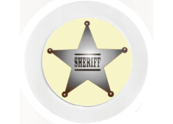 Sheriff Badge - Car Tax Disc Permit Window Holder - Reusable