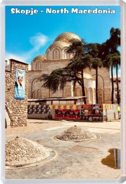 Skopje - North Macedonia - Jumbo Fridge Magnet Souvenir Gift Present 20NM3