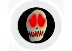 Scary Skull - Car Tax Disc Permit Window Holder - Reusable