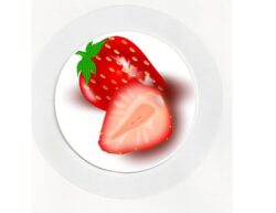 Strawberry - Car Tax Disc Permit Window Holder - Reusable