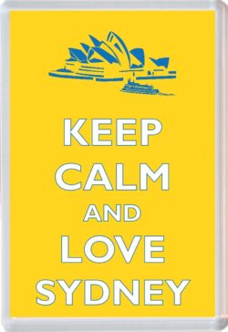 Keep Calm and Love Sydney - Jumbo Fridge Magnet Souvenir Gift Present