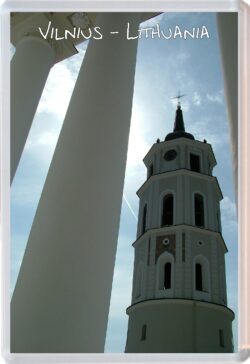 Vilnius - Lithuania - Jumbo Fridge Magnet Souvenir Gift Present S1