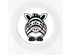 Funny Zebra - Car Tax Disc Permit Window Holder - Reusable