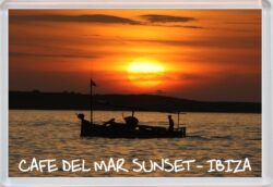 Cafe del Mar Sunset - San Antonio - Ibiza - Jumbo Fridge Magnet Souvenir Gift Present IB1
