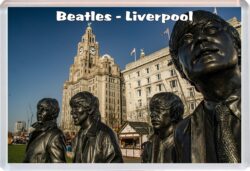 Beatles Statue - Liverpool - Merseyside - Jumbo Fridge Magnet Souvenir Gift Present 20J2