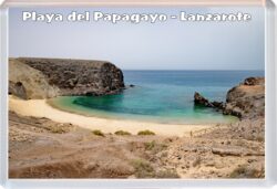 Playa del Papagayo - Lanzarote - Canary Islands - Spain - Jumbo Fridge Magnet Souvenir Gift Present 20J1