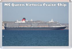 MS Queen Victoria - Cruise Ship - Weymouth - Jumbo Fridge Magnet Souvenir Gift Present