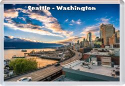 Seattle - Washington - USA - Jumbo Fridge Magnet Souvenir Gift Present 20J4