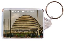 Kigali - Rwanada - Africa - Double Sided Large Keyring Key Fob Chain Ring Gift Present Souvenir 20T1
