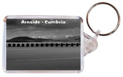 Arnside - Cumbria - Double Sided Large Keyring Key Fob Chain Ring Gift Present Souvenir 20E1