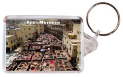 Fez - Morocco - Africa - Double Sided Large Keyring Key Fob Chain Ring Gift Present Souvenir M4