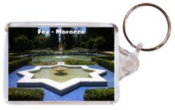 Fez - Morocco - Africa - Double Sided Large Keyring Key Fob Chain Ring Gift Present Souvenir M5