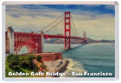 Golden Gate Bridge - San Francisco - California - USA - Jumbo Fridge Magnet Souvenir Gift Present 20A5