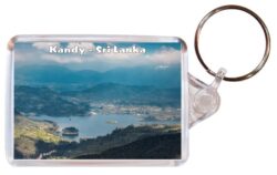 Kandy - Sri Lanka - Double Sided Large Keyring Key Fob Chain Ring Gift Present Souvenir 20S4