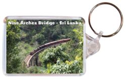 Nine Arches Bridge - Sri Lanka - Double Sided Large Keyring Key Fob Chain Ring Gift Present Souvenir 20S1
