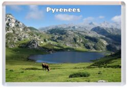 Pyrenees Mountains - Jumbo Fridge Magnet Souvenir Gift Present 20A1