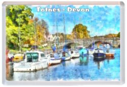 Totnes - Devon - Jumbo Fridge Magnet Souvenir Gift Present 20A1