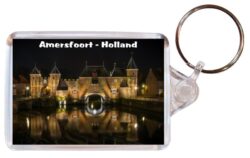 Amersfoort - Holland/Netherlands - Double Sided Large Keyring Key Fob Chain Ring Gift Present Souvenir 20H3