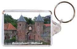 Amersfoort - Holland/Netherlands - Double Sided Large Keyring Key Fob Chain Ring Gift Present Souvenir 20H4